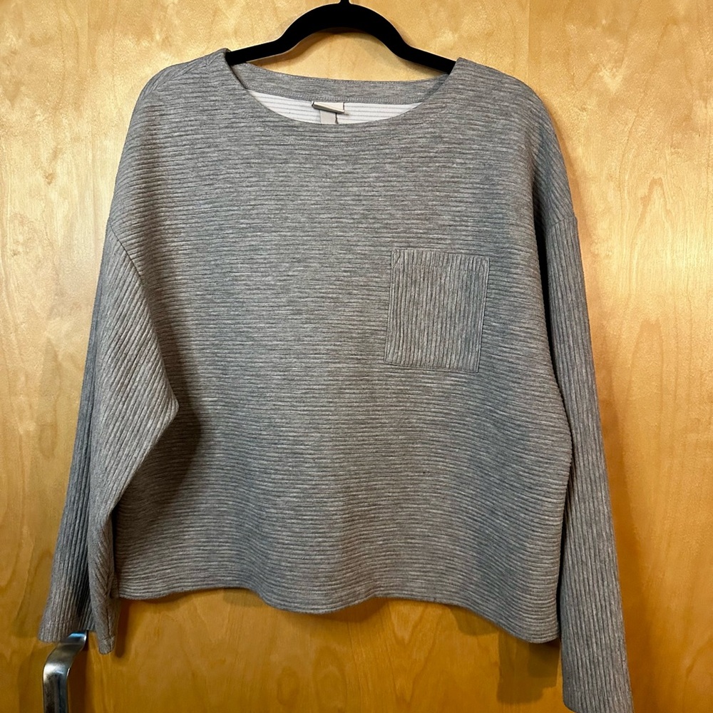 a new day Women's Heather Gray Crew Neck Sweater
